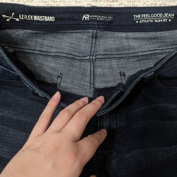 American Rag Men's 36x29 Dark Wash Jeans Workwear Minimalist Smart Casual Basic - Picture 4 of 4